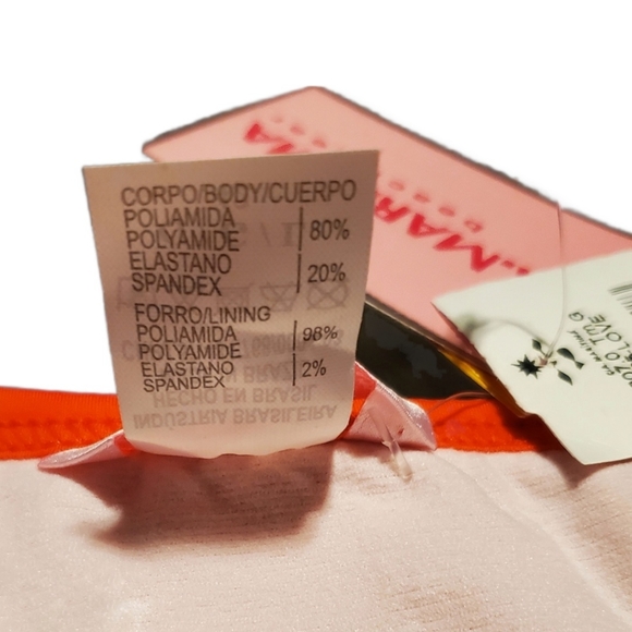 Cia Maritima NWT Orange Bikini Jeweled Bottom L - Picture 6 of 14